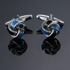 Twist Cufflinks Fashion French Men's Shirt's Shirt Metal Enmel Cuff Links Cash Business Shirt Crystal Zircone Jewelry