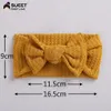 New Cut Bow Baby Headband Bambini Tinta unita Soft Nylon Turban Headwrap Ragazze Archi Headwrap Accessori per capelli per bambini per ragazze