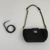 간단한 디자인 어깨 가방 블랙 지갑 레트로 스타일 바게트 메신저 가방 여성 핸드백 새로운 디자이너 구름