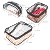 Bath PVC Waterproof Cosmetic Transparent Bag Women Make Up Case Travel Zipper Makeup Beauty Wash Organizer Toiletry Storage Kit 202211