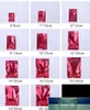 Wholesale 100ピース光沢のある温かい赤の箔ジッパーロックギフトバッグパーティークリスマスの結婚式の装飾品ジュエリースナック包装袋工場価格専門家設計品質