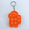 newest octopus dinosaur bear push pop bubble keychain poo-its fidget Toys Decompression Toy key chain Anti Stress Anxiety Relief Bubbles Board keyring