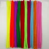 Decorative Flowers Wreaths Festive Wavy Shape Chenille Stems Pipe Cleaners Toys Diy Handicraft Materil Mixed Color 100Pcs/Lot