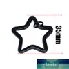 10pc/lot 19 Colors Start shape DIY Metal Key Holder Split Rings Unisex Keyring Keychain Accessories Keychain Making Accessories Factory price expert design Quality