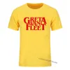 Greta Van Flota Casual Fashion T Shirt Summer Streetwear Harajuku Europejska Bawełniana Tee Men Camisas Hombre 210629