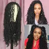 faux locs on natural hair