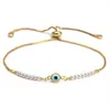 Gold Evil Blue Eye Bracelets Lucky Turkish Eyes Charm Bracelet For Women Girls Beach Jewelry Party Gift 10 styles