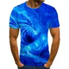 Fun 3D Gráficos T-shirt Casual Homens T-Shirt Verão Moda Tops Respirável camisa O-pescoço Camiseta Masculino Plus Size Streetwear X0621