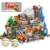 1351 Pz Mountain Cave Modello Building Blocks Cascata Mattoni Imposta Giocattoli Per Bambini Regali per bambini X0902