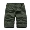 Men's Shorts Summer Cotton Men Cargo Casual Solid Color Short Pants Brand Clothing Jogger Military