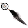 Beads Dreamcatcher keychain Feather Wind Chimes Dream Catcher Tassel Leaves Key Chain Women Vintage Indian Style Keychain