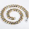 15mm Edelstahl Miami Cuban Link Kette Halskette für Herren Hip Hop Schmuck Gold Silber Farbe Steampunk Stil Zubehör Ketten Morr22