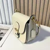 Notícias Moda Designer Lichi Padrão Sela Saddle Ombro Sacos de Couro Real Mulheres Cross Body Rodada Forma Baguette Flip Capa Fivela Hasp Bolsas Famosas Carteira Bolsa