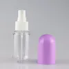40ml 60ml kosmetisk sprayflaska ansikte fina förstärkare lotionflaskor tomt påfyllningsrör gul och lila färg