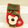 Hanging Socks Cute Candy Gift bag snowman santa claus deer bear Christmas Stocking for Xmas Tree Decor Pendant FHL292-WY1631