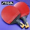 STIGA 6 Star Table Tennis Racket Pro Ping-pong Paddle Pimples In For Offensive Rackets Sport Stiga Racket Hollow handle 220105