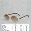 2024 10% Rabatt auf Luxusdesignerin neuer Sonnenbrille für Männer und Frauen 20% Rabatt auf natürliche schwarze Holz Männer Buffalo Horn Clear Rahmen Frauen Holz runde Gläser für Outs Oculos Shades