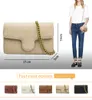 Mode dames schoudertassen kleine gouden ketting vrouwelijke messenger crossbody tas pu embossing lederen handtassen portemonnee portemonnee 22 cm 5 cm 14200J