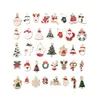 Mix 76pcs Cute Christmas Enamel Alloy Charms Gold Tone Plated Oil Drop Santa Clause Tree Deer Candy Cane Snowman Metal Pendants8927244