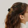 Vintage Metalowe Łańcuch Pazury Duże Kwadratowe Zaciski Akrylowe Bath Barrette Ponytail Clip Kobiety Dziewczyna Akcesoria do włosów