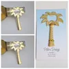 Ocean Theme Wedding Metallic Coconut Tree Beer Bottle Openers Marriage Gifts for Bridegroom Dining Tools T2I51811