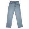 Jeans en vrac taille haute pour femmes mode confortable décontracté jambe droite pantalon baggy maman jeans lavés jeans petit ami 210715