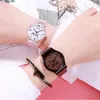 Wristwatches Simple Art Retro Female Minority French Small Fashion Transparent Watch Strap Personality Watches