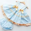 Spanish Children Clothing Kids Dresses For Girls Lace Embroidery Princess Birthday Baby Girl Toddler Floral Frocks 210615