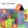 ベイビープレイマット36ピース/セットエヴァベビーフォームクローリングマットパズルおもちゃ子供用フロアマット番号レター用子供カーペット15.5 * 15.5cm 210724