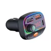 C14 C15 Araç Şarj MP3 Çalar RGB Ortam Aydınlatma QC3.0 + PD FM Verici iPhone Samsung Evrensel Paketi Için