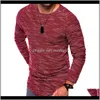 T-Shirts T-Shirts S Herrenbekleidung Bekleidung Drop Lieferung 2021 Fashion Men Extended T Shirt Longline Long Sleeve Hip Hop Tee Shirtrock T-Shirt Hom