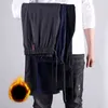 Männer Plus Fleece Hosen Warme Winddicht Wasserdichte Männer Hosen Casual Mode Dünne Streetwear Hosen Männer M-5XL 211112