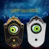 Halloween One-Eyed Doorbell Decoration Ghost Festival Toy Bar Glödande Skräck Sound Pendant