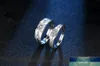 Moda błyszczący Cubic Cyrkonia 925 Sterling Silver Lovers`COuple Obrączki ślubne Biżuteria dla kobiet Ring Set No Fade Factory Cena Expert Design Quality Najnowsze styl