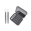 4PCS/BOX Reusable Silicone Makeup Brushes Set Eyeshadow Lip Brush Kit With Mirror Easy To Clean Beauty Cosmetics MINI Make Up Tools