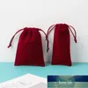 50pcs White Velvet Gift Packaging Bags Jewelry Drawstring Flannel Pouches Cosmetic Organizer Wedding Christmas Candy Favors Bag Factory price expert design