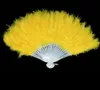 Fans Colorful Feather Fans Wedding Folding Hand Bridal Accessories