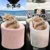 Camas para gatos Móveis para carro Assento de segurança para animais de estimação Auto Center Console Dog Nest Pad portátil removível bolsa de transporte filhote de cachorro para Automobile2754