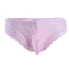 Luxury Mens Underwear Sissy Lingerie Panties Lace Floral Bulge Souch Low Rise Voir à travers Bikini Brief