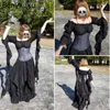 Vit viktoriansk medeltida lång klänning plus storlek kvinnor cosplay halloween kostym prinsessa klänning renässans vintage gotiska klänningar Q0707