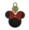 2023Plaid Mouse Designer Bow Keychains PU Leather Animal Bag Pendant Charm Girls Cars Keyrings Chains Holder Fashion Women Key Ring Jewelry