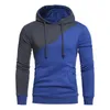 Sudaderas con capucha para hombre Sudaderas con capucha para hombre Costura Contraste Color Moda Ropa masculina Casual Ropa de calle cálida Patchwork Jersey