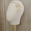 Gold Color Pearls Hair Jewelry Bridal Comb Leaf Headpiece Handmade Wedding Accessories Women Hair Ornament X0625