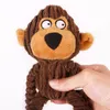 Giocattolo da masticare per cani puzzle resistente al morso dentizione cucciolo peluche animale domestico che fa rumore pulire i denti succhiare odore animale pecora scimmia mucca du5249781