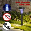 Lampe LED anti-moustique à énergie solaire, imperméable, imperméable, pour cour extérieure, jardin, maison, pelouse