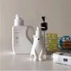 300/450 / 900ml Polar Bear Dusch Gel Dispenser Shampoo Container Lotion Dispensing Bottle Rengöringsmedel Lagring Flaska Hushåll 211130