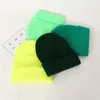 Nieuwe winter gebreide hoed lente herfst haakkap beanies voor vrouwen mannen unisex warme outdoor stevige kleur pet