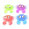 Toy Creative Fancy TPR Squeeze Vent Ball Big Eye Crab Pinch Music Stressabbau