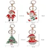 Boże Narodzenie serii Brelok Kreatywny Santa Claus Snowman Car Key Ring Choinki Wakacje Prezenty