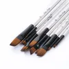 12st Nylon hårhandtag akvarellpenspenspenn för att lära sig diy olja akryl målning konstborstar leveranser makeup9646484